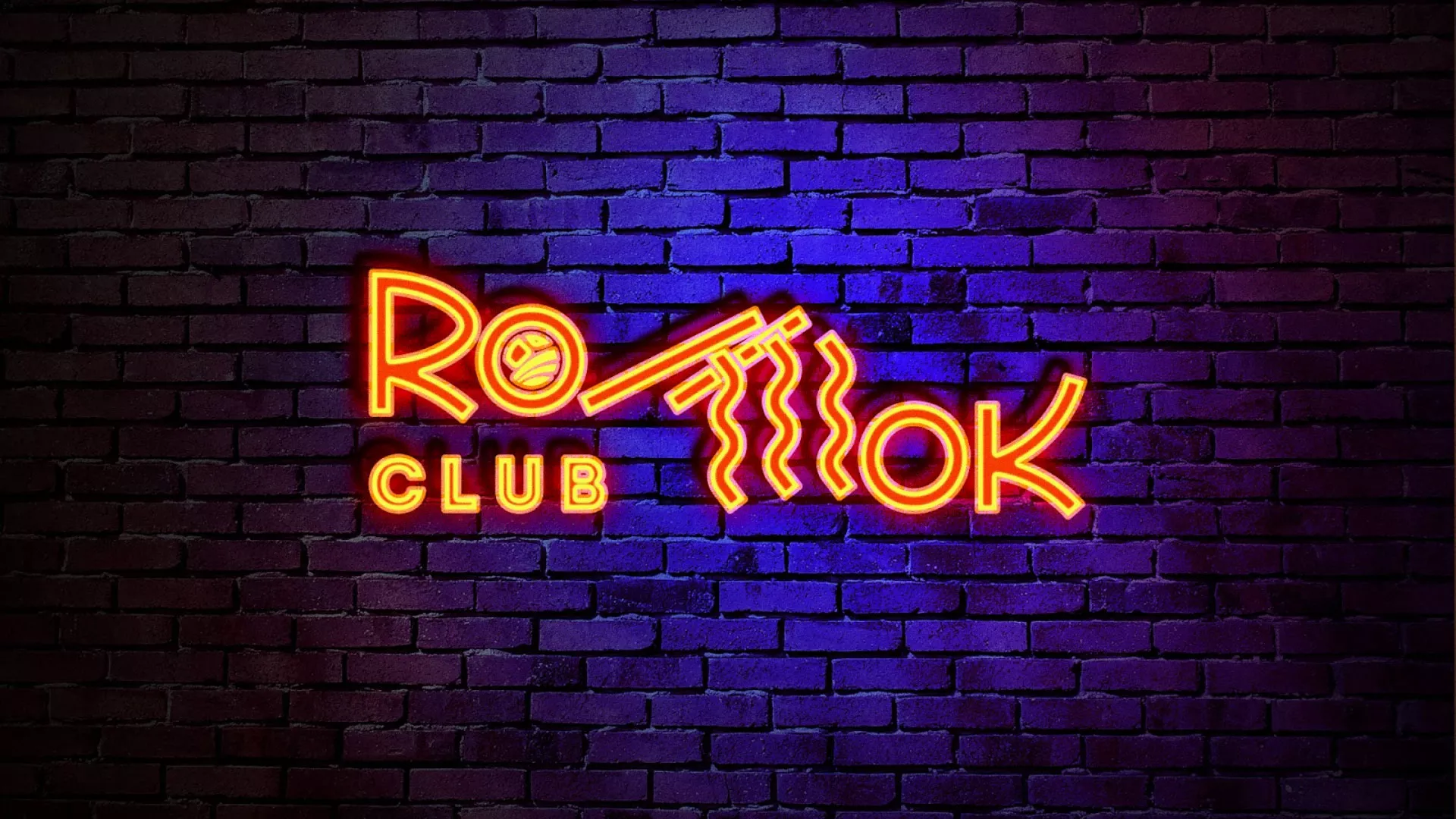 Разработка интерьерной вывески суши-бара «Roll Wok Club» в Лермонтове